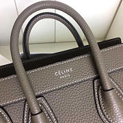 Celine Micro Luggage Calfskin Handbag In Brown - 3