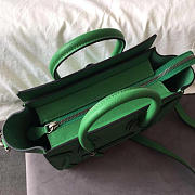 Celine Micro Luggage Calfskin Handbag In Green - 6