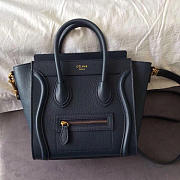 Celine Micro Luggage Calfskin Handbag In Blue - 1