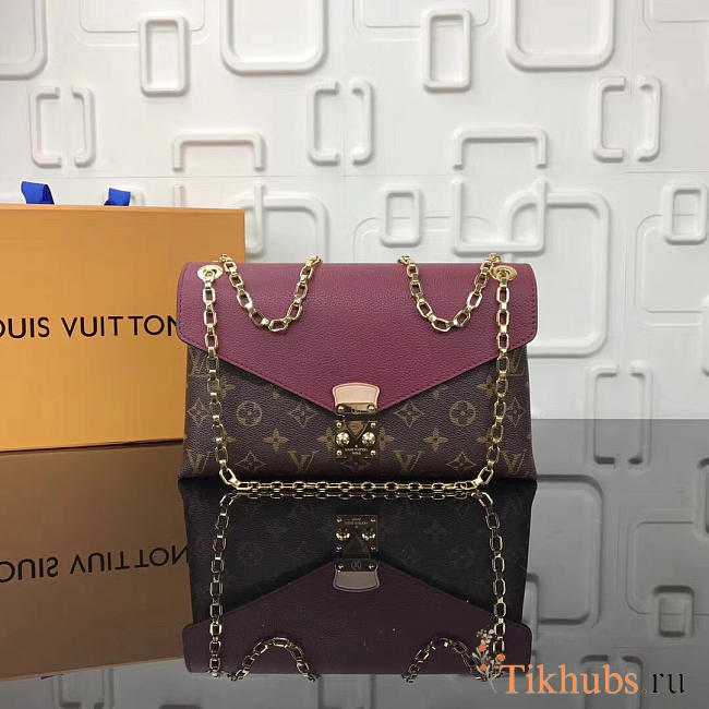 L V Pallas Chain Shoulder Burgundy Bags M41200 - LV - 1