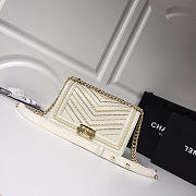 FW Leboy In White With Gold Hardware 25cm - 1