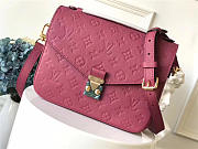 Modishbags LV Cowskin Pochette Metis Bag With Rose Red M41485 Monogram Empreinte - 1