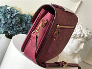 Modishbags LV Cowskin Pochette Metis Bag With Rose Red M41485 Monogram Empreinte - 2