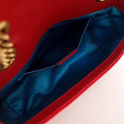 Modishbags Marmont velvet Large shoulder bag in Red - 5