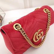 Modishbags Marmont velvet Large shoulder bag in Red - 4