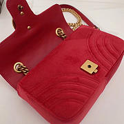 Modishbags Marmont velvet Large shoulder bag in Red - 2