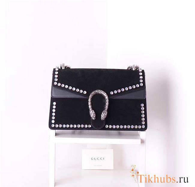 	Modishbags Dionysus Calfskin Black Bag 400249 - 1