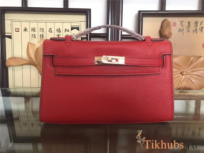 	Modishbags Mini Kelly Bag Sellier 22cm Red - 1