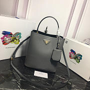 Modishbags Double Saffiano Bucket Bag 1BA212 Grey - 2