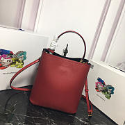 Modishbags Double Saffiano Bucket Bag 1BA212 Red - 5