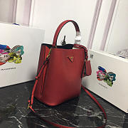 Modishbags Double Saffiano Bucket Bag 1BA212 Red - 2