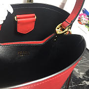 Modishbags Double Saffiano Bucket Bag 1BA212 Red - 4