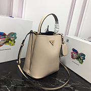 Modishbags Double Saffiano Bucket Bag 1BA212 Light Pink - 3