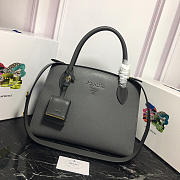 Modishbags Monochrome Saffiano Leather Handbag 1BA155 Grey - 1