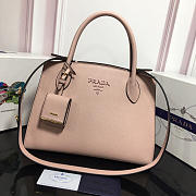 Modishbags Monochrome Saffiano Leather Handbag 1BA155 Pink - 1