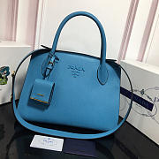 	Modishbags Monochrome Saffiano Leather Handbag 1BA155  Blue - 1