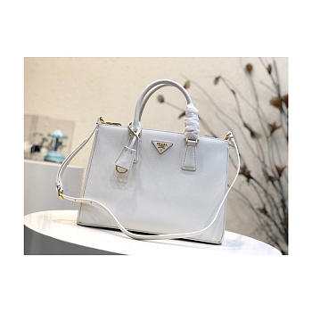 Modishbags Galleria Saffiano Leather Bag In White