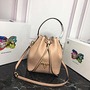 Modishbags Original Calfskin Leather Bucket Bag 1BE018 Pink - 5