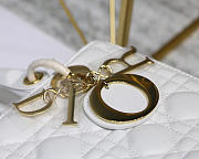 Modishbags Dior Leather White Handbag With Gold Hardware - 2