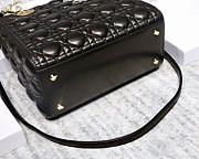 Modishbags Dior Leather Black Handbag With Gold Hardware - 3