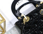 Modishbags Dior Leather Handbag In Black With Gold Hardware - 5