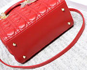 Modishbags Dior Leather Red Handbag With Gold Hardware - 6