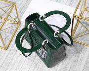 Modishbags Dior Leather Green Handbag With Silver Hardware - 2