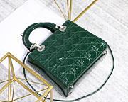 Modishbags Dior Leather Green Handbag With Silver Hardware - 1