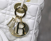 	Modishbags Dior Leather Lambskin White Handbag With Gold Hardware - 4