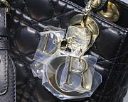 Modishbags Dior Leather Lambskin Black Handbag With Gold Hardware - 6