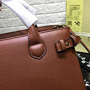 Modishbags Classic Leather Tote Bag With Brown - 4