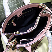 Modishbags Classic Leather Tote Bag With Pink - 4