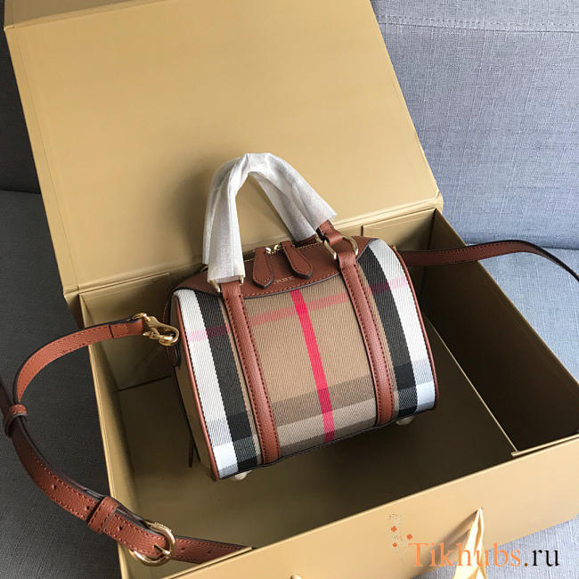 Modishbags Original Classic Check Bag In Brown - 1