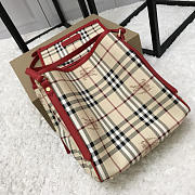 Modishbags Original Check Tote Handbag With Red - 4