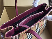 Modishbags Tote Vintage Large Handbag In Purple - 2