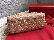 Modishbags Garavani Rockstud Spike Lambskin Handbag In Pink - 6