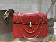 Modishbags Serpenti Forever Double layer flip cover bag in Red - 1