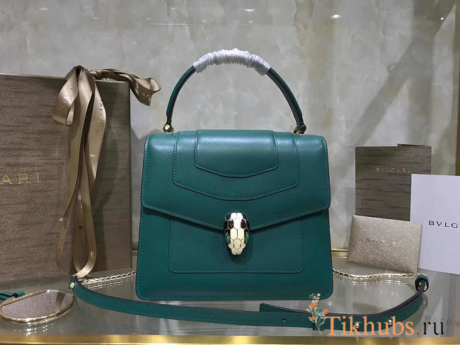 Modishbags Serpenti Forever Wrist organ bag in Dark Green - 1