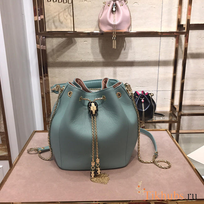 Modishbags Macaron color Bucket bag in Light Blue - 1