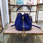 Modishbags Macaron color Bucket bag in Dark Blue - 1