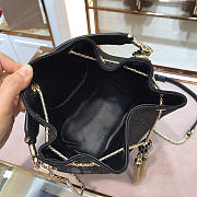 Modishbags Water snakeskin Bucket bag in Black - 4