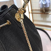 Modishbags Water snakeskin Bucket bag in Black - 3