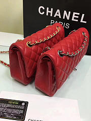 Modishbags Flap Red Bag With Silver Or Gold Hardware CF1112 - 5