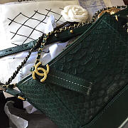 Modishbags Gabrielle Snakeskin small hobo bag Green 20cm - 6