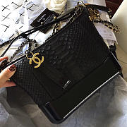 Modishbags Gabrielle Snakeskin small hobo bag Black 20cm - 3