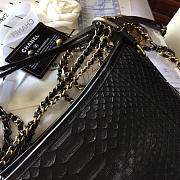 Modishbags Gabrielle Snakeskin small hobo bag Black 20cm - 2