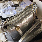 Modishbags Gabrielle Snakeskin small hobo bag Slivery 20cm - 2