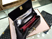 	Modishbags Coco Handle Bag Black with Gold Hardware Small - 6