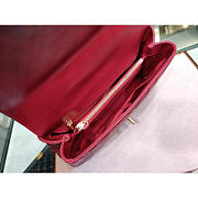 Modishbags Coco Handle Bag Red with Gold Hardware Large - 6