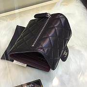 Modishbags Plain Folding Black Wallets with Sliver Hardware - 6